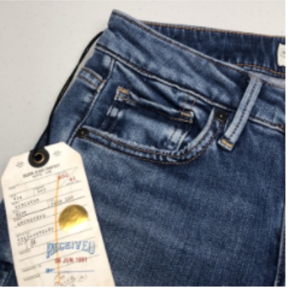 NWT VINTAGE SILVER ISBISTER HIGH-RISE SLIM  JEANS 24x27 ⭐️ - Picture 6 of 12